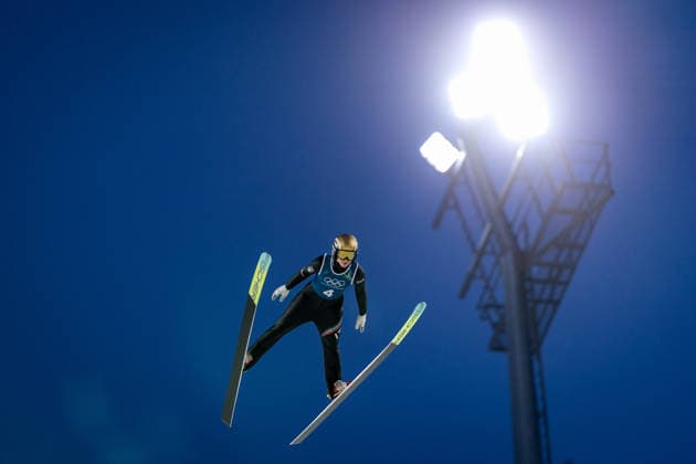 OLYMPICS - Winter Olympic Games, Olympische Spiele, Olympia, OS Milano Cortina 2026 PREDAZZO,ITALY,12.FEB.26 - OLYMPICS, NORDIC SKIING, Ski jumping, Skispringen, Ski, nordisch - Winter Olympic Games Milano Cortina 2026, large hill, women, training. Image shows Jessica Malsiner (ITA).  GEPAxpictures xMatthiasxTrinkl