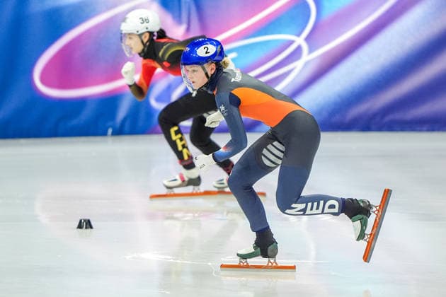 2026-02-12 - Milano Cortina 2026 Winter Olympics MILAN, ITALY - FEBRUARY 12: Xandra Velzeboer of Netherlands performing on the Short Track Speed skating, Eisschnelllauf Women s 500m Quaterfinals during the Milano Cortina 2026 Winter Olympics at the Milano Ice Skating Arena on February 12, 2026 in Milan, Italy Milan Milano Ice Skating Arena Italy Content not available for redistribution in The Netherlands directly or indirectly through any third parties. Copyright: xAndrexWeeningx