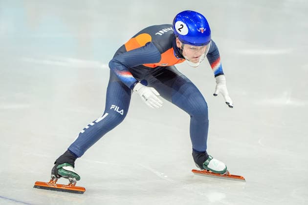 2026-02-12 - Milano Cortina 2026 Winter Olympics MILAN, ITALY - FEBRUARY 12: Xandra Velzeboer of Netherlands performing on the Short Track Speed skating, Eisschnelllauf Women s 500m Quaterfinals during the Milano Cortina 2026 Winter Olympics at the Milano Ice Skating Arena on February 12, 2026 in Milan, Italy Milan Milano Ice Skating Arena Italy Content not available for redistribution in The Netherlands directly or indirectly through any third parties. Copyright: xAndrexWeeningx