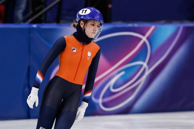 MILAN , 12-02-2026 , Milano Ice Skating Arena , Olympic Winter games, Winterspiele,Spiele, Summer games 2026 - Short Track 500m ladies - 1000m men , Picture shows Michelle Velzeboer Olympic Winter Games 2026 - Short Track 500m ladies - 1000m men  x201530657x Copyright: