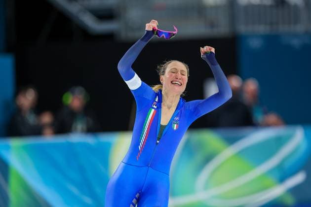 Francesca Lollobrigida (ITA) am 12.02.2026 im 5000m Eisschnelllauf bei den Olympischen Winterspielen Mailand (Milano Cortina) in Mailand, Italien. Mailand Milano Speed skating, Eisschnelllauf Stadium Lombardei Italien *** Francesca Lollobrigida ITA on 12 02 2026 in the 5000m speed skating at the Olympic Winter Games Milan Milano Cortina in Milan, Italy Milan Milano Speed Skating Stadium Lombardy Italy