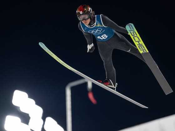 OLYMPICS - Winter Olympic Games, Olympische Spiele, Olympia, OS Milano Cortina 2026 PREDAZZO,ITALY,12.FEB.26 - OLYMPICS, NORDIC SKIING, Ski jumping, Skispringen, Ski, nordisch - Winter Olympic Games Milano Cortina 2026, large hill, men, training. Image shows Ren Nikaido (JPN).  GEPAxpictures xOliverxLerch