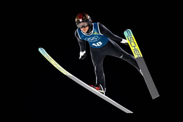 OLYMPICS - Winter Olympic Games, Olympische Spiele, Olympia, OS Milano Cortina 2026 PREDAZZO,ITALY,12.FEB.26 - OLYMPICS, NORDIC SKIING, Ski jumping, Skispringen, Ski, nordisch - Winter Olympic Games Milano Cortina 2026, large hill, men, training. Image shows Ren Nikaido (JPN).  GEPAxpictures xOliverxLerch