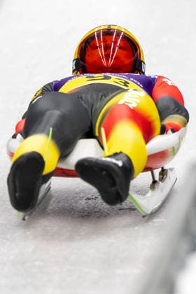 Luge - Milano Cortina 2026 Winter Olympics: Day 6 Germany s Max Langenhan during the Luge Team Relay at the Cortina Sliding Centre, on day six of the Milano Cortina 2026 Winter Olympics, Italy. Picture date: Thursday February 12, 2026 Cortina Italy  Copyright: xAndrzejxIwanczukx originalFilename:iwanczuk-lugemila260212_npaEK.jpg