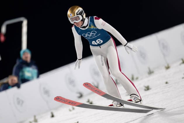 OLYMPICS - Winter Olympic Games, Olympische Spiele, Olympia, OS Milano Cortina 2026 PREDAZZO,ITALY,12.FEB.26 - OLYMPICS, NORDIC SKIING, Ski jumping, Skispringen, Ski, nordisch - Winter Olympic Games Milano Cortina 2026, large hill, men, training. Image shows Daniel Tschofenig (AUT).  GEPAxpictures xOliverxLerch