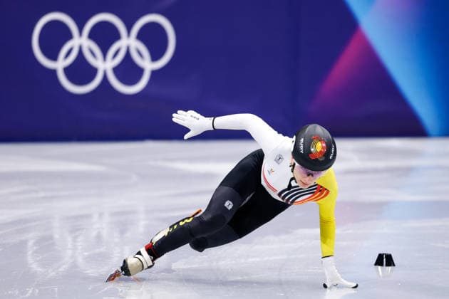 2026-02-12 Short Track Speed skating, Eisschnelllauf - Milano Cortina 2026 Winter Olympics - Day 6 MILAN, ITALY - FEBRUARY 12: Hanne Desmet of Belgium competing in the Women s 500m during Day 6 of Short Track Speed Skating - Milano Cortina 2026 Winter Olympics at Milano Ice Skating Arena on February 12, 2026 in Milan, Italy. (Photo by Joris Verwijst BSR Agency) Milan Italy Content not available for redistribution in The Netherlands directly or indirectly through any third parties. Copyright: xBSRxAgencyx