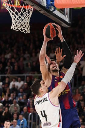 February 12, 2026, Barcelona, Barcelona, Spain: Willy Hernangomez of FC Barcelona, Barca in action during the EuroLeague Regular Season Round 28 match played between FC Barcelona and Paris Basketball at Palau Blaugrana on February 12, 2026 in Barcelona, Spain. FC Barcelona V Paris Basketball - Euroleague 2025 2026  - ZUMAa181 20260212_zaa_a181_035 Copyright: xJavierxBorregox