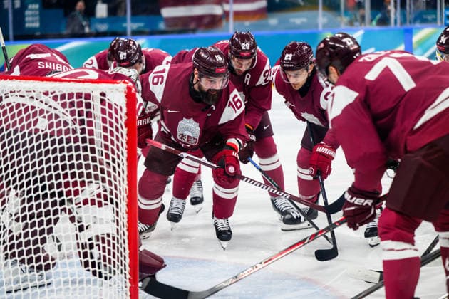 260212 Kaspars Daugavins of Latvia ahead of the men s Ice hockey, Eishockey game between Latvia and USA during day 6 of the 2026 Winter Olympics on February 12, 2026 in Milan. Photo: Carl Sandin BILDBYRAN kod CS CS0875 ishockey ice hockey Olympic Games, Olympische Spiele, Olympia, OS olympics winter olympics os ol olympiska spel vinter-os olympiske leker milano cortina 2026 milan cortina 2026 milano cortina 2026 olympic games milano cortina 2026 winter olympic games milano cortina-os milano cortina-ol vinter-ol 6 bbeng lettland latvia usa *** 260212 Kaspars Daugavins of Latvia ahead of the men s ice hockey game between Latvia and USA during day 6 of the 2026 Winter Olympics on February 12, 2026 in Milan Photo Carl Sandin BILDBYRAN kod CS CS0875 ishockey ice hockey olympic games olympics winter olympics os ol olympiska spel vinter os olympiske leker milano cortina 2026 milan cortina 2026 milano cortina 2026 olympic games milano cortina 2026 winter olympic games milano cortina os milano cortina ol vinter ol 6 bbeng lettland latvia usa  Copyright: CARLxSANDIN BB260212CS189