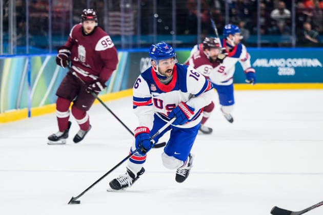 260212 Vincent Trocheck of USA in the men s Ice hockey, Eishockey game between Latvia and USA during day 6 of the 2026 Winter Olympics on February 12, 2026 in Milan. Photo: Carl Sandin BILDBYRAN kod CS CS0875 ishockey ice hockey Olympic Games, Olympische Spiele, Olympia, OS olympics winter olympics os ol olympiska spel vinter-os olympiske leker milano cortina 2026 milan cortina 2026 milano cortina 2026 olympic games milano cortina 2026 winter olympic games milano cortina-os milano cortina-ol vinter-ol 6 bbeng lettland latvia usa *** 260212 Vincent Trocheck of USA in the men s ice hockey game between Latvia and USA during day 6 of the 2026 Winter Olympics on February 12, 2026 in Milan Photo Carl Sandin BILDBYRAN code CS CS0875 ice hockey olympic games olympics winter olympics os ol olympiska spel vinter os olympiske leker milano cortina 2026 milan cortina 2026 milano cortina 2026 olympic games milano cortina 2026 winter olympic games milano cortina os milano cortina ol vinter ol 6 bbeng lettland latvia usa  Copyright: CARLxSANDIN BB260212CS201