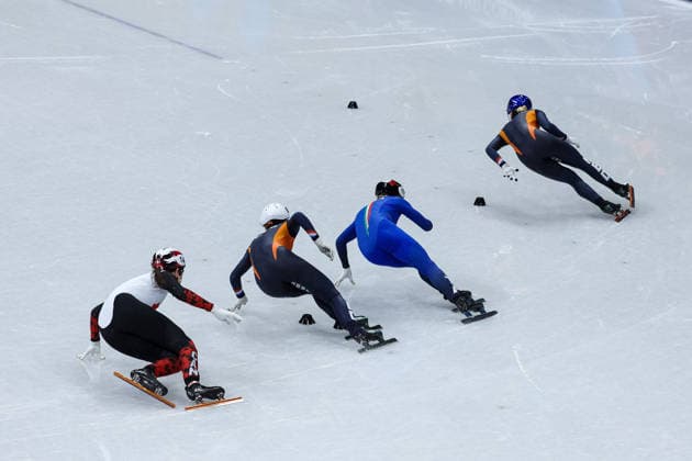 Xandra Velzeboer (NED), Arianna Fontana (ITA), Selma Poutsma (NED), Courtney Sarault (CAN) during the Olympic Winter games, Winterspiele,Spiele, Summer games Milano-Cortina 2026, Short Track Speed skating, Eisschnelllauf Women s 500m Finals on February 12, 2026 at Milano Ice Skating Arena in Milan, Italy  Copyright: xFabrizioxCarabelli IPAxSportx xipa-agency.netx xx IPA_71396423 IPA_Agency_IPA71396423