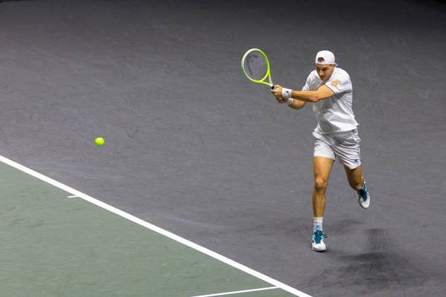 2026-02-12 ABN AMRO Open ROTTERDAM, NETHERLANDS - FEBRUARY 12: Jan-Lennard Struff of Germany during the ABN AMRO Open at Ahoy on February 12, 2026 in Rotterdam, Netherlands. Rotterdam Ahoy Netherlands Content not available for redistribution in The Netherlands directly or indirectly through any third parties. Copyright: xMarcelxvanxPlateringenx