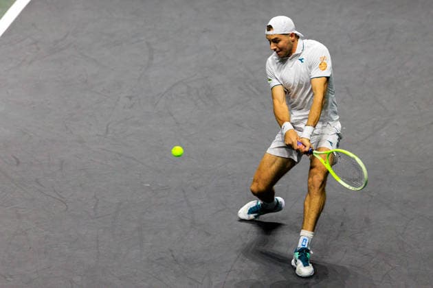 2026-02-12 ABN AMRO Open ROTTERDAM, NETHERLANDS - FEBRUARY 12: Jan-Lennard Struff of Germany during the ABN AMRO Open at Ahoy on February 12, 2026 in Rotterdam, Netherlands. Rotterdam Ahoy Netherlands Content not available for redistribution in The Netherlands directly or indirectly through any third parties. Copyright: xMarcelxvanxPlateringenx