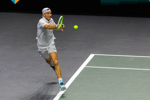 2026-02-12 ABN AMRO Open ROTTERDAM, NETHERLANDS - FEBRUARY 12: Jan-Lennard Struff of Germany during the ABN AMRO Open at Ahoy on February 12, 2026 in Rotterdam, Netherlands. Rotterdam Ahoy Netherlands Content not available for redistribution in The Netherlands directly or indirectly through any third parties. Copyright: xMarcelxvanxPlateringenx