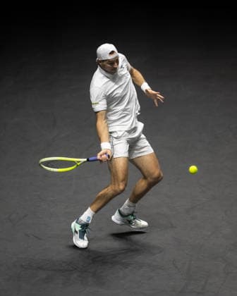 ROTTERDAM, NETHERLANDS - FEBRUARY 12: Jan-Lennard Struff of Germany in action against Alexander Bublik of Kazakhstan on Day 4 of the ABN AMRO Open at Rotterdam Ahoy on February 12, 2026 in Rotterdam, Netherlands. (Photo by Andy Astfalck) Netherlands Copyright: xAndyxAstfalckx