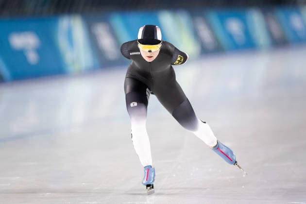 Winter Olympics - Speed skating, Eisschnelllauf Women’s 5000 AJ Maira Jasch of Team Germany during the Speed Skating Women s 5000m on day six of the Milano Cortina 2026 Winter Olympic Games, Olympische Spiele, Olympia, OS at Milano Speed Skating Stadium on February 12, 2026 in Milan, Italy. Photo by Alexis Jumeau ABACAPRESS.COM Milan  Copyright: xJumeauxAlexis ABACAx