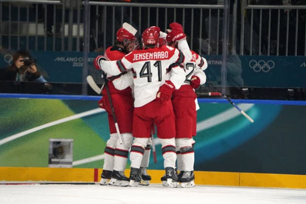 Milano Cortina, 2026 , Winter Olympic Games, Olympische Spiele, Olympia, OS Olympische Winter-Olympische spiele 2026 , Icehockey, Eishockey Männer, Men s Preliminary Round, Vorrunde, Deutschland vs Dänemark, Germany vs Denmark, Hockey Arena Milano Mailand Denmark, Dänemark , jubeln Photocopyright Gladys Chai von der Laage *** Milano Cortina, 2026 , Winter Olympic Games, Winter Olympic Games 2026 , Icehockey, Icehockey Men, Men s Preliminary Round, Preliminary Round, Germany vs Denmark, Germany vs Denmark, Hockey Arena Milano Milan Denmark, Denmark , cheer Photocopyright Gladys Chai von der Laage