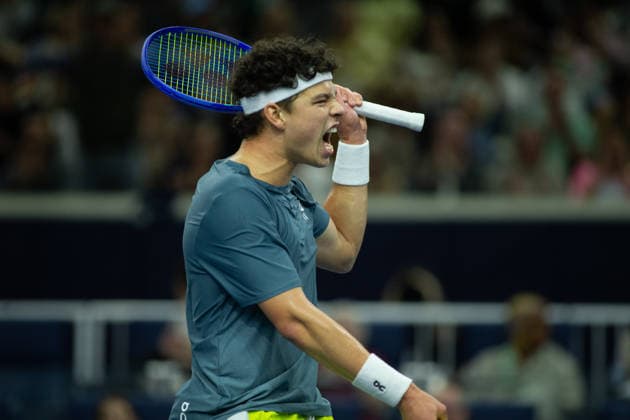 February 12, 2026, Frisco, Texas, USA: BEN SHELTON (USA) reacts during a menÃ¢â‚¬â ¢s singles match at 2026 Nexo Dallas Open at The Ford Center at The Star in Frisco, Texas. Ben Shelton advances to the quarterfinals after defeating Adrian Mannarino, 7:6, 6:7, 6:3. Frisco USA - ZUMAh193 20260212_zsp_h193_092 Copyright: xDanielxMcGregor-Huyerx