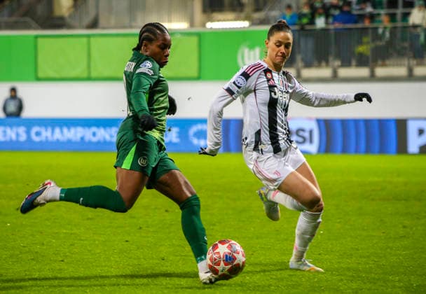 Germany Football UEFA Women™s Champions League 2025 2026, Playoffs VfL Wolfsburg vs Juventus AOK Stadion Wolfsburg Lineth Beerensteyn VfL Wolfsburg Women, 9 Wolfsburg Copyright: xAymanxAlahmedx