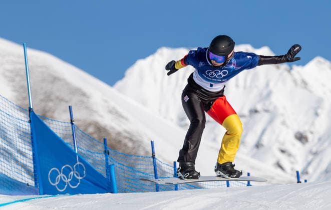 OLYMPICS - Winter Olympic Games, Olympische Spiele, Olympia, OS Milano Cortina 2026 LIVIGNO,ITALY,13.FEB.26 - OLYMPICS, SNOWBOARD - Winter Olympic Games Milano Cortina 2026, Snowboard Cross, women, qualification. Image shows Jana Fischer (GER).  GEPAxpictures xHaraldxSteiner