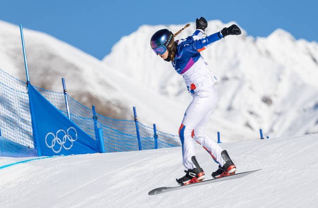 OLYMPICS - Winter Olympic Games, Olympische Spiele, Olympia, OS Milano Cortina 2026 LIVIGNO,ITALY,13.FEB.26 - OLYMPICS, SNOWBOARD - Winter Olympic Games Milano Cortina 2026, Snowboard Cross, women, qualification. Image shows Lea Casta (FRA).  GEPAxpictures xHaraldxSteiner