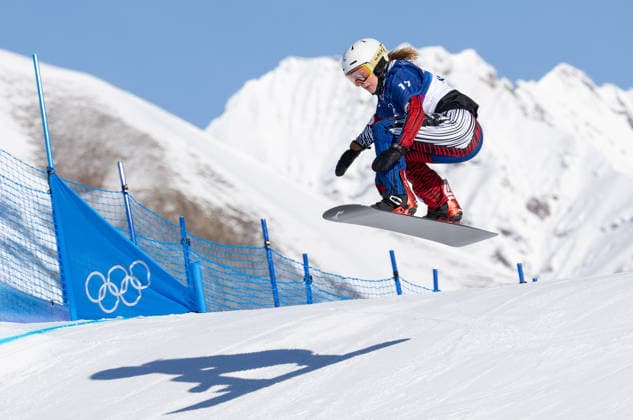 OLYMPICS - Winter Olympic Games, Olympische Spiele, Olympia, OS Milano Cortina 2026 LIVIGNO,ITALY,13.FEB.26 - OLYMPICS, SNOWBOARD - Winter Olympic Games Milano Cortina 2026, Snowboard Cross, women, qualification. Image shows Karolina Hrusova (CZE).  GEPAxpictures xHaraldxSteiner
