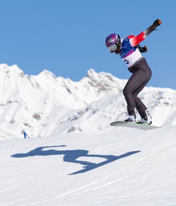 OLYMPICS - Winter Olympic Games, Olympische Spiele, Olympia, OS Milano Cortina 2026 LIVIGNO,ITALY,13.FEB.26 - OLYMPICS, SNOWBOARD - Winter Olympic Games Milano Cortina 2026, Snowboard Cross, women, qualification. Image shows Yongqinglamu (CHN).  GEPAxpictures xHaraldxSteiner