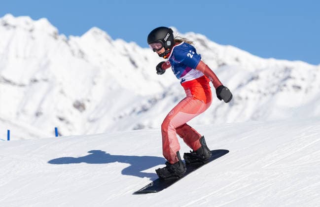 OLYMPICS - Winter Olympic Games, Olympische Spiele, Olympia, OS Milano Cortina 2026 LIVIGNO,ITALY,13.FEB.26 - OLYMPICS, SNOWBOARD - Winter Olympic Games Milano Cortina 2026, Snowboard Cross, women, qualification. Image shows Anouk Doerig (SUI).  GEPAxpictures xHaraldxSteiner