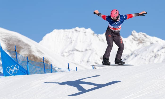 OLYMPICS - Winter Olympic Games, Olympische Spiele, Olympia, OS Milano Cortina 2026 LIVIGNO,ITALY,13.FEB.26 - OLYMPICS, SNOWBOARD - Winter Olympic Games Milano Cortina 2026, Snowboard Cross, women, qualification. Image shows Chuyuan Pang (CHN).  GEPAxpictures xHaraldxSteiner