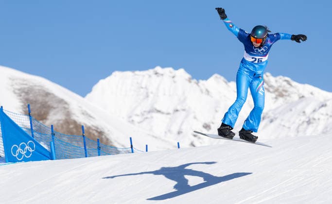 OLYMPICS - Winter Olympic Games, Olympische Spiele, Olympia, OS Milano Cortina 2026 LIVIGNO,ITALY,13.FEB.26 - OLYMPICS, SNOWBOARD - Winter Olympic Games Milano Cortina 2026, Snowboard Cross, women, qualification. Image shows Sofia Groblechner (ITA).  GEPAxpictures xHaraldxSteiner