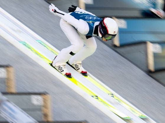 OLYMPICS - Winter Olympic Games, Olympische Spiele, Olympia, OS Milano Cortina 2026 PREDAZZO,ITALY,13.FEB.26 - OLYMPICS, NORDIC SKIING, NORDIC COMBINED, Ski jumping, Skispringen, Ski, nordisch - Winter Olympic Games Milano Cortina 2026, large hill, training. Image shows Ryota Yamamoto (JPN).  GEPAxpictures xOliverxLerch