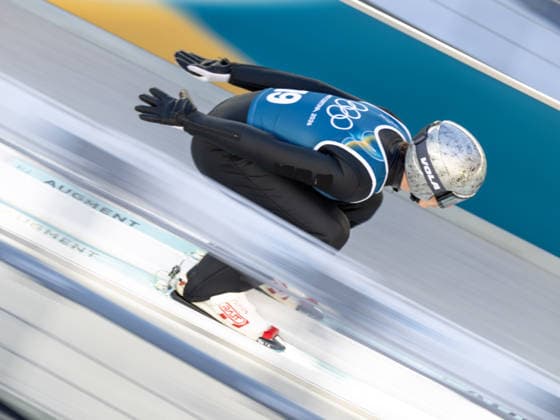OLYMPICS - Winter Olympic Games, Olympische Spiele, Olympia, OS Milano Cortina 2026 PREDAZZO,ITALY,13.FEB.26 - OLYMPICS, NORDIC SKIING, NORDIC COMBINED, Ski jumping, Skispringen, Ski, nordisch - Winter Olympic Games Milano Cortina 2026, large hill, training. Image shows Marco Heinis (FRA).  GEPAxpictures xOliverxLerch