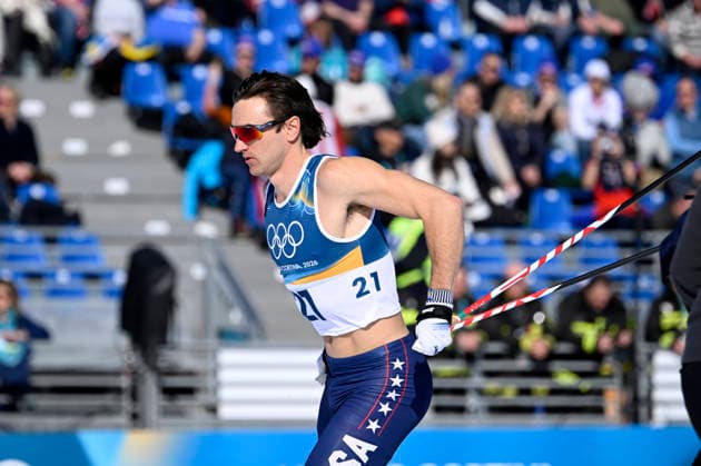 LKS 20260213 John Steel Hagenbuch of USA competes during men s Cross-Country Skiing 10km Interval Freestyle event at the Milano Cortina Winter Olympics at the Tesero Cross Country Skiing Stadium on February 13, 2026. - MARKKU ULANDER Tesero Italy JKFQRDxnf04  Copyright: xMarkkuxUlanderx JKFQRDxnf04