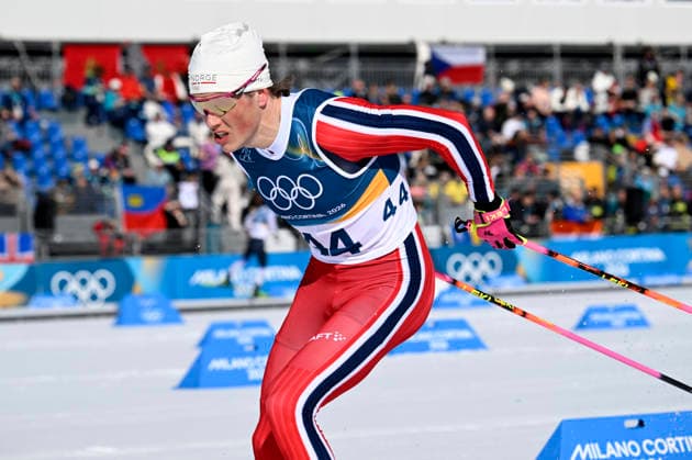 LKS 20260213 Johannes Hösflot Kläbo of Norway competes during men s Cross-Country Skiing 10km Interval Freestyle event at the Milano Cortina Winter Olympics at the Tesero Cross Country Skiing Stadium on February 13, 2026. - MARKKU ULANDER Tesero Italy bNZoMnSEbCA  Copyright: xMarkkuxUlanderx bNZoMnSEbCA