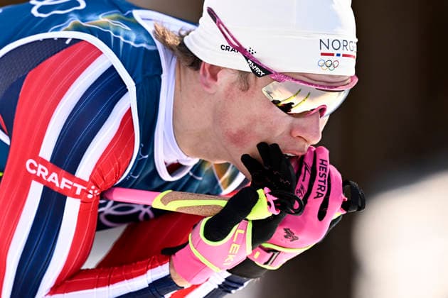 LKS 20260213 Johannes Hösflot Kläbo of Norway competes during men s Cross-Country Skiing 10km Interval Freestyle event at the Milano Cortina Winter Olympics at the Tesero Cross Country Skiing Stadium on February 13, 2026. - RONI REKOMAA Tesero Italy b4Sb2Hrb1kk  Copyright: xRonixRekomaax b4Sb2Hrb1kk