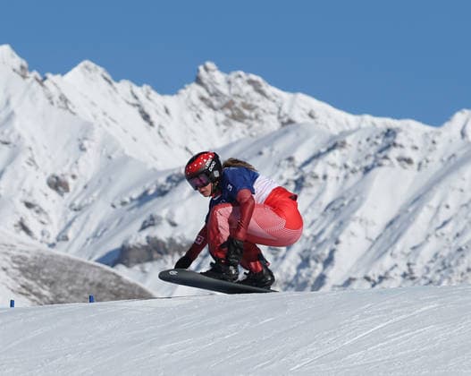 Milano Cortina 2026 - XXV Olympic Winter games, Winterspiele,Spiele, Summer games Livigno - Italy Womans s Snowboard Cross - Qualification Image Show: SIEGENTHALER Sina SUI  Copyright: xSergioxBisi IPAxSportx xipa-agency.netx xx IPA_71424808 IPA_Agency_IPA71424808