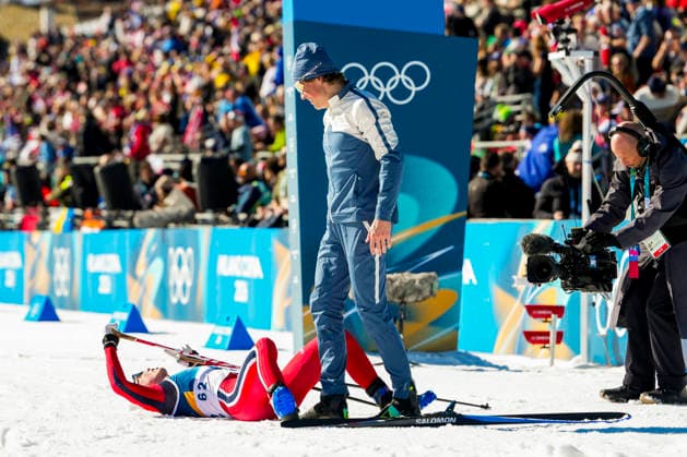 Winter Olympics in Milan Cortina 2026 Val di Fiemme, Italy 20260213. Einar Hedegart from Norway and Johannes Hoesflot Klaebo from Norway during the cross-country 10 km skating for men on Lago di Tesero during the Winter Olympics in Milan Cortina 2026. Photo: Lise Aaserud NTB Val di Fiemme Italy EDITORIAL USE ONLY. RESTRICTED USE FOR BETTING COMPANIES Ref:_SPOiLHos_ZjMfE.jpg *** Winter Olympics in Milan Cortina 2026 Val di Fiemme, Italy 20260213 Einar Hedegart from Norway and Johannes Hoesflot Klaebo from Norway during the cross country 10 km skating for men on Lago di Tesero during the Winter Olympics in Milan Cortina 2026 Photo Lise Aaserud NTB Val di Fiemme Italy EDITORIAL USE ONLY RESTRICTED USE FOR BETTING COMPANIES  Copyright: xLisexAserudx xNTBx