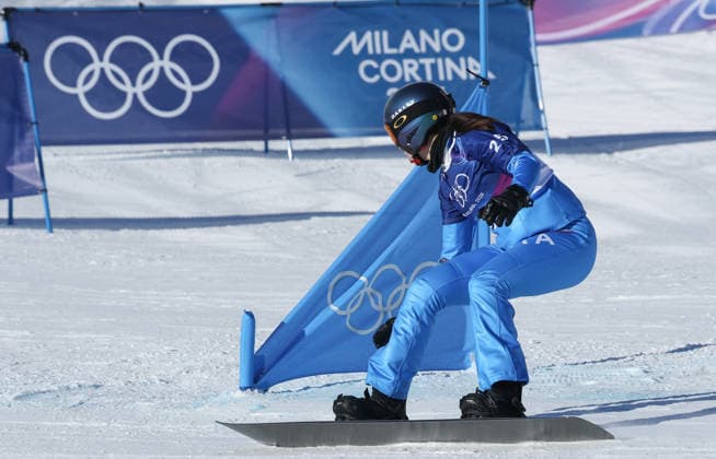 Milano Cortina 2026 - XXV Olympic Winter games, Winterspiele,Spiele, Summer games Livigno - Italy Womans s Snowboard Cross - Qualification Image Show: ROBLECHNER Sofia ITA  Copyright: xSergioxBisi IPAxSportx xipa-agency.netx xx IPA_71425330 IPA_Agency_IPA71425330