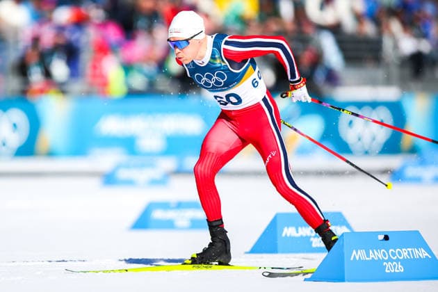 ITALY, TESERO - FEBRUARY 13, 2026: Martin Loewstroem Nyenget of Norway competes in the men s 10km interval start free race at Tesero Cross-Country Stadium during the 2026 Winter Olympic Games, Olympische Spiele, Olympia, OS 2026 Winter Olympics: Cross-Country Skiing  - ZUMAt113 20260213_zaa_t113_073 Copyright: xPeterxKovalevx