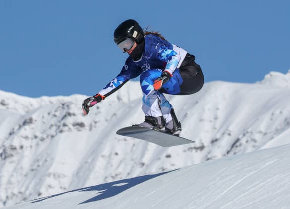 Milano Cortina 2026 - XXV Olympic Winter games, Winterspiele,Spiele, Summer games Livigno - Italy Womans s Snowboard Cross - Qualification Image Show: TEDER Mai Brit EST  Copyright: xSergioxBisi IPAxSportx xipa-agency.netx xx IPA_71425402 IPA_Agency_IPA71425402