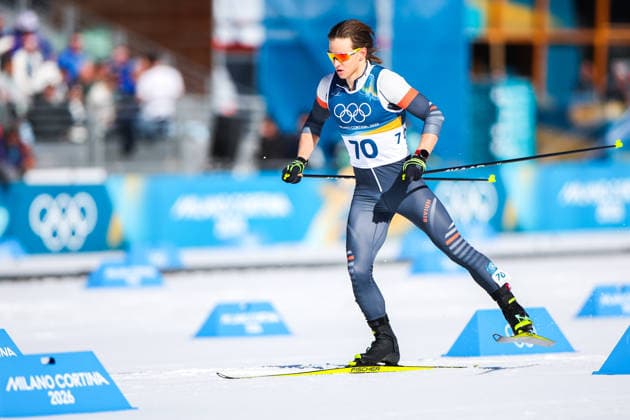 ITALY, TESERO - FEBRUARY 13, 2026: AIN athlete Savelii Korostelev from Russia competes in the men s 10km interval start free race at Tesero Cross-Country Stadium during the 2026 Winter Olympic Games, Olympische Spiele, Olympia, OS 2026 Winter Olympics: Cross-Country Skiing  - ZUMAt113 20260213_zaa_t113_084 Copyright: xPeterxKovalevx
