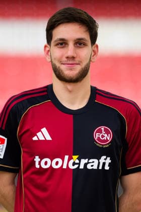 11 02 2026 1 FC Nuremberg FCN Club 2 Football Bundesliga BL Season 2025 2026 Photo montage of portrait and stadium background Photo appointment Portrait appointment Presentation Press appointment Single photo Single photo Portrait Portrait headshot Styopa Mkrtchyan 44, 1 FC Nuremberg FCN