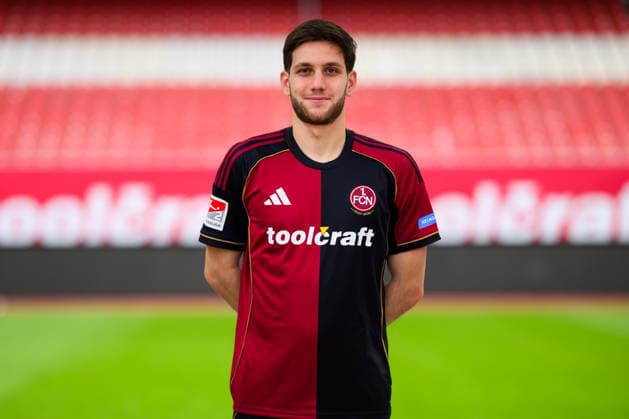 11 02 2026 1 FC Nuremberg FCN Club 2 Football Bundesliga BL Season 2025 2026 Photo montage of portrait and stadium background Photo appointment Portrait appointment Presentation Press appointment Single photo Single photo Portrait Portrait headshot Styopa Mkrtchyan 44, 1 FC Nuremberg FCN