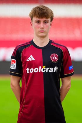 11 02 2026 1 FC Nuremberg FCN Club 2 Football Bundesliga BL Season 2025 2026 Photo montage of portrait and stadium background Photo appointment Portrait appointment Presentation Press appointment Single photo Single photo Portrait Portrait headshot Marko Soldic 16, 1 FC Nuremberg FCN