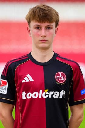 11 02 2026 1 FC Nuremberg FCN Club 2 Football Bundesliga BL Season 2025 2026 Photo montage of portrait and stadium background Photo appointment Portrait appointment Presentation Press appointment Single photo Single photo Portrait Portrait headshot Marko Soldic 16, 1 FC Nuremberg FCN
