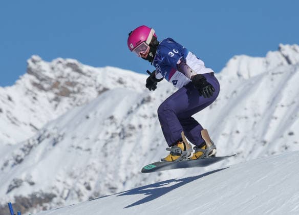 GIOCHI OLIMPICI - Olimpiadi Invernali Milano-Cortina 2026 - Snowboard Milano Cortina 2026 - XXV Olympic Winter games, Winterspiele,Spiele, Summer games Livigno - Italy Womans s Snowboard Cross - Qualification Image Show: YOSHIDA Remi JPN Cortina D Ampezzo Italy  Copyright: xIPAxSport ABACAx