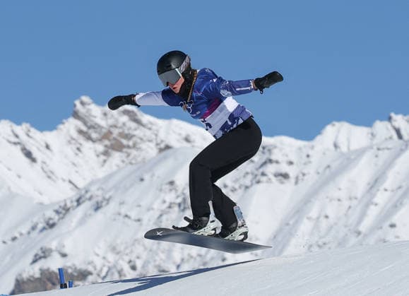 GIOCHI OLIMPICI - Olimpiadi Invernali Milano-Cortina 2026 - Snowboard Milano Cortina 2026 - XXV Olympic Winter games, Winterspiele,Spiele, Summer games Livigno - Italy Womans s Snowboard Cross - Qualification Image Show: BARTALIS Henrietta ROU Cortina D Ampezzo Italy  Copyright: xIPAxSport ABACAx