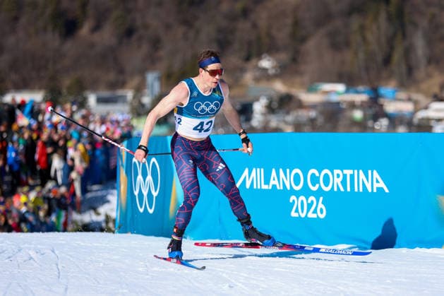 Olympische Winterspiele Milano Cortina 2026 Skilanglauf 10km Intervallstart Freistil Männer am 13.02.2026 im Tesero Cross-Country Skiing Stadium in Cortina d™Ampezzo Andrew Musgrave ( Großbritannien ) *** Olympic Winter Games Milano Cortina 2026 Cross Country Skiing 10km Interval Start Freestyle Men on 13 02 2026 at the Tesero Cross Country Skiing Stadium in Cortina d™Ampezzo Andrew Musgrave Great Britain xMSx