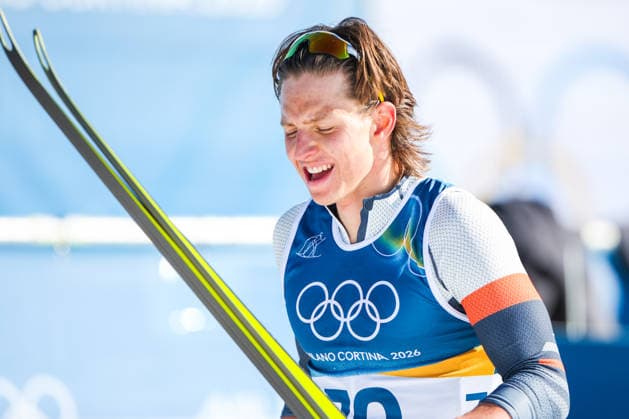 ITALY, TESERO - FEBRUARY 13, 2026: AIN athlete Savelii Korostelev from Russia is seen after the men s 10km interval start free race at Tesero Cross-Country Stadium during the 2026 Winter Olympic Games, Olympische Spiele, Olympia, OS 2026 Winter Olympics: Cross-Country Skiing  - ZUMAt113 20260213_zaa_t113_096 Copyright: xPeterxKovalevx