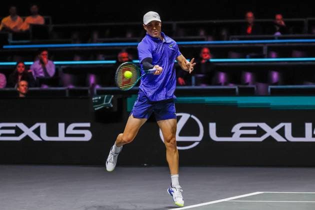 Christopher O Connell in action against Ugo Humbert ABN AMRO Open, Day 5, Day Five, ABN AMRO Open, Rotterdam Ahoy, February 13, 2026, Rotterdam, Netherlands.
