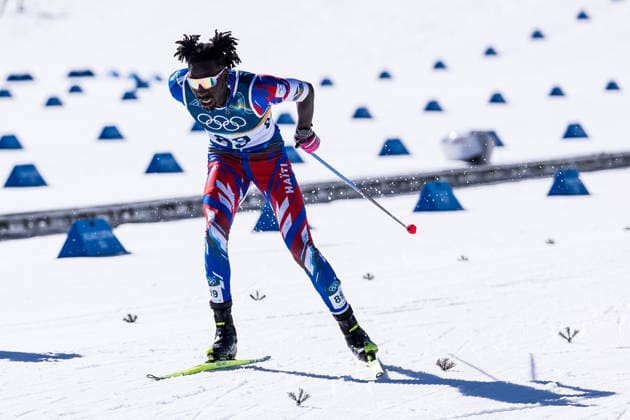 TESERO, ITALY - FEBRUARY 13: Stevenson Savart (Haiti) during the Cross-Country Skiing Men s 10km Interval Start Free at the Milano Cortina 2026 Olympics at Tesero Cross-Country Skiing Stadium on day 7 of the Milano Cortina 2026 Olympics on February 13, 2026 in Cortina, Italy. Editorial use only. Italy Copyright: xSteffiexWunderlx